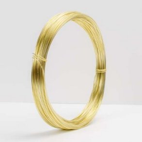 Aluminiums-tr�d 1 mm Lys Guld 60 meter.