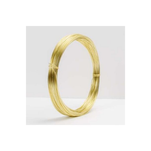 Aluminiums-tr�d 1 mm Lys Guld 60 meter.