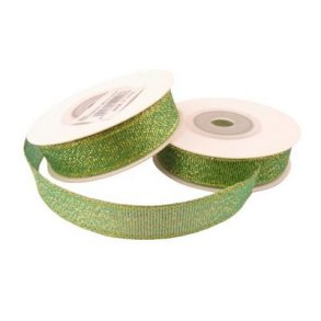 Organzab�nd 12 mm gr�n 9 meter