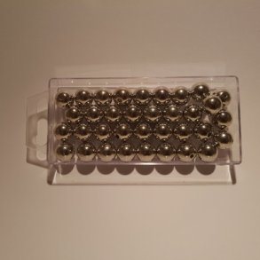 Perler 14 mm metallic S�lv 