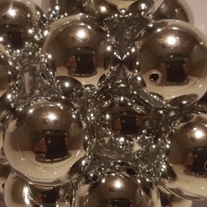 Perler 30 mm metallic S�lv pr stk.