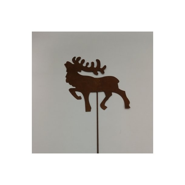 Metal rensdyr rust lille