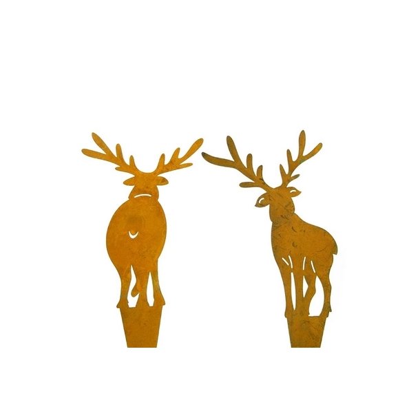 Metal rensdyr spyd rust s�t