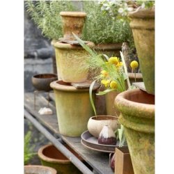 Lerkrukke Rose-patina 18 cm