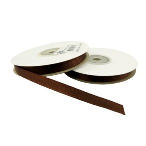 Satinb�nd 6 mm m�rkebrun pr rulle