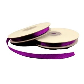 Satinb�nd 6 mm lilla pr rulle