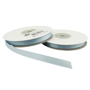 Satinb�nd 6 mm lysebl� pr rulle