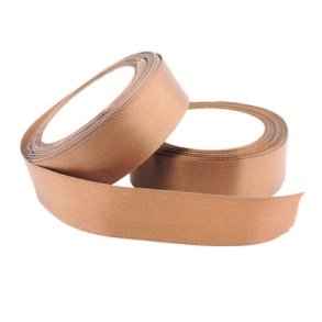 Satinb�nd 25 mm m�rkebrun pr rulle