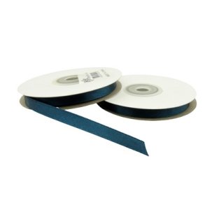 Satinb�nd 6 mm petroliumsbl� pr rulle