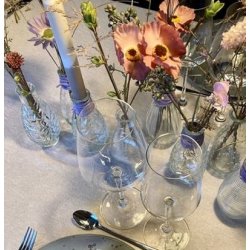 Glas vaser med m�nster 4 ass. antrasit