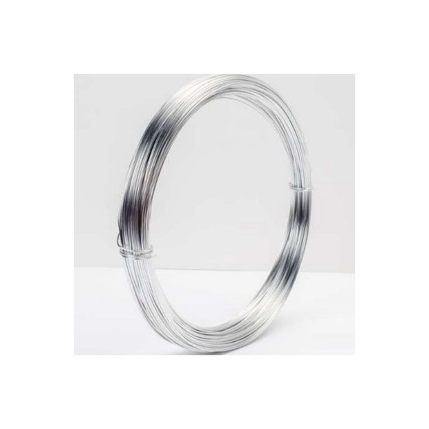 Aluminiums-tr�d 1 mm S�lv 10 meter.
