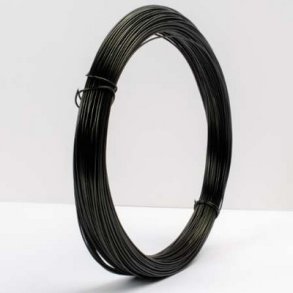 Aluminiums-tr�d 1 mm Sort 10 meter.