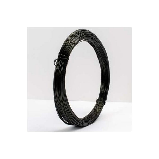 Aluminiums-tr�d 1 mm Sort 10 meter.