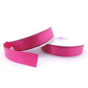 Satinb�nd 15mm m�rk pink