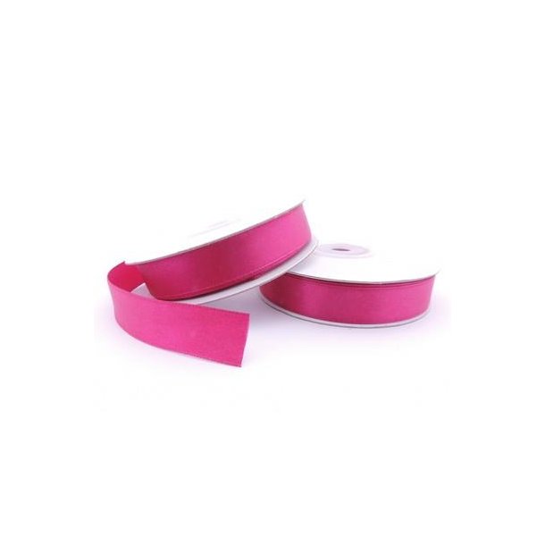 Satinb�nd 15mm m�rk pink