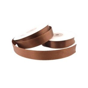 Satinb�nd 15mm lys brun