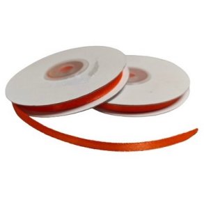 Satinb�nd 7 mm neon orange