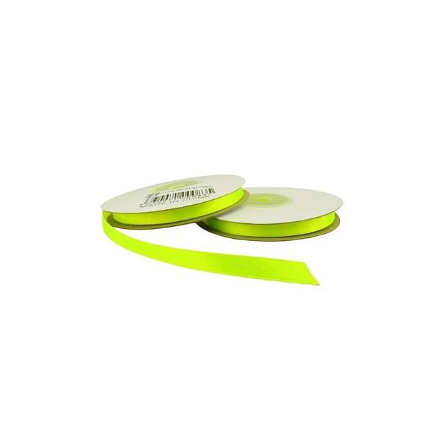 Satinb�nd 7 mm neon pr rulle