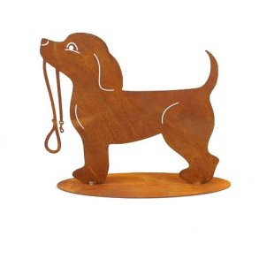 Hund p� platte rust