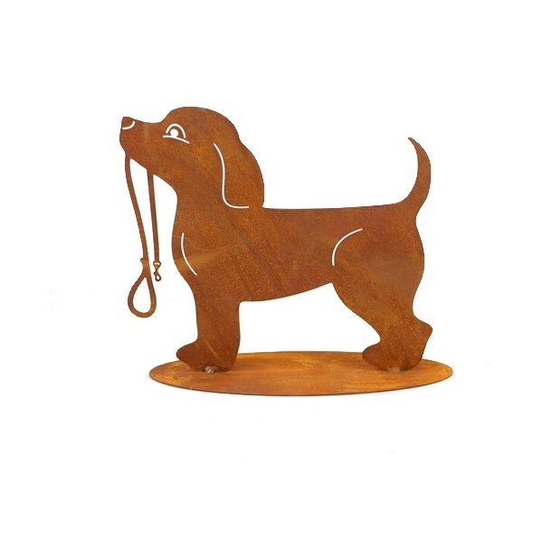 Hund p� platte rust