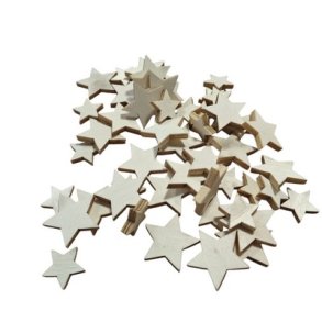 Tr� stjerne natur 5 mm 38-40 stk
