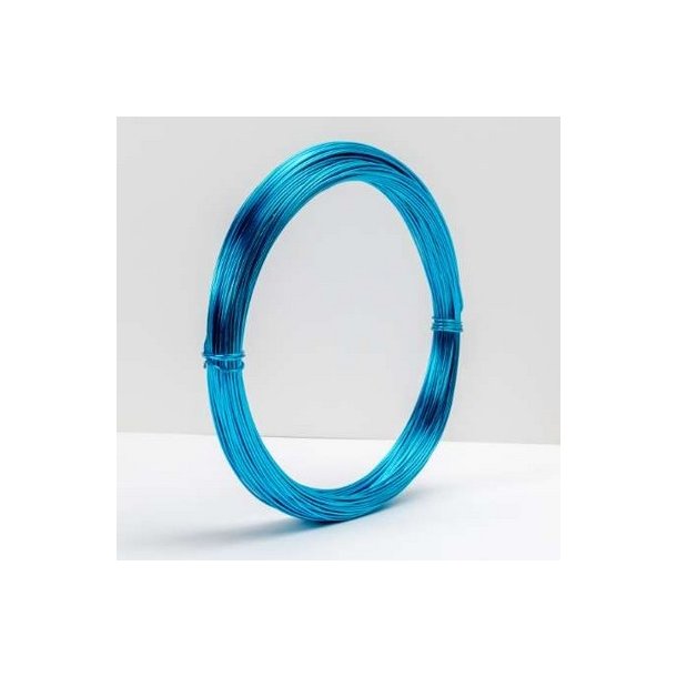 Aluminiums-tr�d 1 mm Turkis 60 meter.