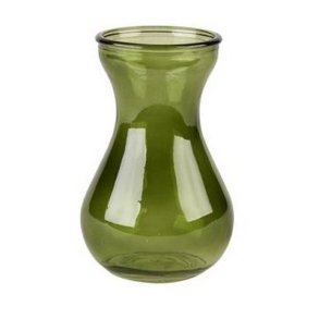 Vase hyacint 14 cm gr�nlig.
