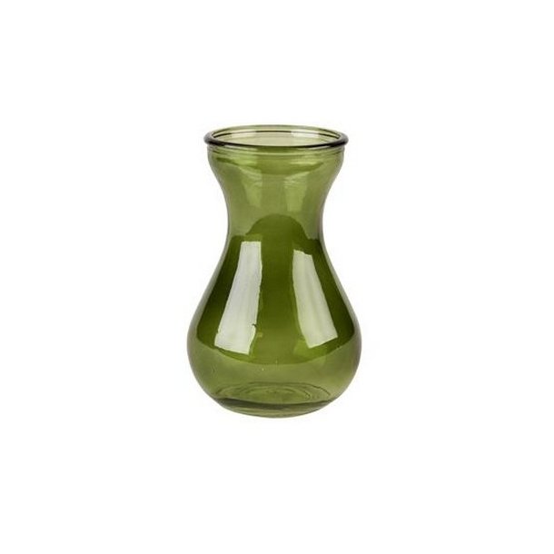 Vase hyacint 14 cm gr�nlig.