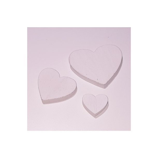 Hjerte i tr� Hvid Ass 